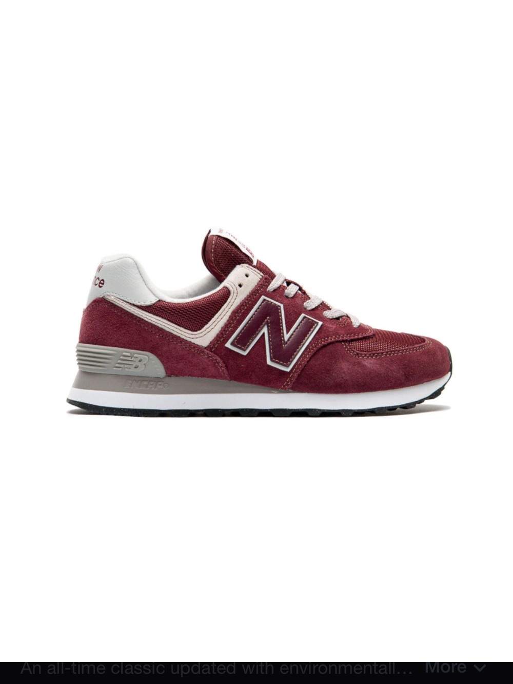 New Balance 574 Maroon Sneakers